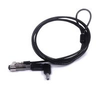 Ewent Câble antivol pour ordinateur portable EW1239 – Clé NanoSaver, acier carbone, Noir 1,8 m