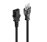 Ewent Câble d'alimentation fiche Italienne 10 A vers VDE IEC C13, 5 m, câble H05VV-F 3G, Noir
