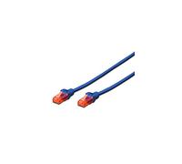 Ewent Câble de réseau Patch Cat 6 U/UTP, aWG 24/7, 2 connecteurs RJ45 Bleu Bleu 1 MT