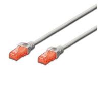 Ewent Câble de réseau Patch Cat 6 U/UTP, aWG 24/7, 2 connecteurs RJ45 Gris Gris 7 MT