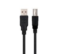 Ewent Câble d'imprimante USB 2.0 noir, 1,0 mètre, Type A mâle vers Type B mâle, 2xAWG 30 cuivre
