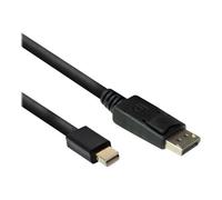 Ewent - Câble DisplayPort - Mini DisplayPort (M) pour DisplayPort (M) - DisplayPort 1.2 - 2 m - support pour 4K60Hz (3840 x 2160) - noir