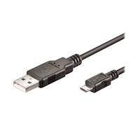 Ewent câble USB EC1019 USB 2.0 1 m Micro-USB A vers USB A Noir