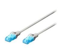 Ewent - Câble réseau - RJ-45 (M) pour RJ-45 (M) - 3 m - UTP - CAT 5e - démarré, sans crochet - gris G