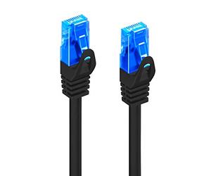 Ewent Câble réseau Type Patch Cat 5e U/UTP, AWG 26/7, 2 connecteurs RJ45 Noir Noir 3 MT