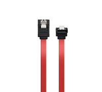 Ewent Câble SATA III, Vitesse 6 Gbits avec Clips en métal, SATA L-Type Rouge Rouge 70 cm