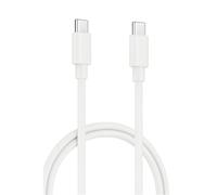 Ewent Câble USB-C vers USB-C 1m Blanc - câble PD60W (20V/3A) + transfert de données 480 Mbps, PVC, Charge rapide pour Apple,Android,Samsung,Smartphone,Tablette,Ordinateur portable et appareils Type-C