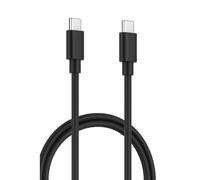 Ewent Câble USB-C vers USB-C 2m Noir - câble PD 60 W (20V/3A) + transfert de données 480 Mbps, PVC, Charge rapide pour Apple,Android,Samsung,Smartphone,Tablette,Ordinateur portable et appareils Type-C