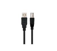 Ewent Câble USB 2.0 EC1003 A mâle vers B femelle Double blindage 28 AWG Cuivre 1 m Noir