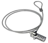 Ewent Câble antivol EW1241 – serrure à combinaison, acier résistant, 1,5 m pour portable