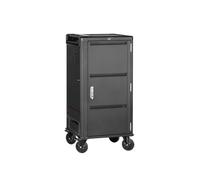 Ewent Chariot de Charge USB-C PD pour 30 appareils EW1702 - Support pour Ordinateur Portable, Tablette et appareils électroniques, avec câbles préinstallés, Gestion des câbles et sécurité intégrée