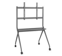 Ewent Support TV mobile EW1542 – 50–86" – roulettes, VESA 200x200–800x600, 120 kg, Noir