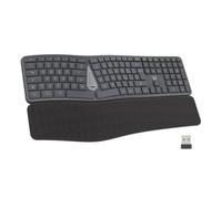 Ewent EW3290 clavier Universel FR sans fil +USB QWERTY Espagnole Noir, Gris