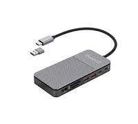 Ewent Dock USB-C 8 en 1 avec Boîtier SSD M.2 NVMe, Hub 10 Gbit/s, HDMI 4K 60 Hz, 2 USB-A 3.2 Gen 2, USB-C Data, Power Delivery 100W et Lecteurs SD MicroSD