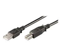 Ewent Câble USB 2.0 EC1003 A mâle vers B femelle Double blindage 28 AWG Cuivre 1 m Noir