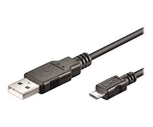 Ewent EC1019 câble USB USB 2.0 1 m Micro-USB A USB A Noir