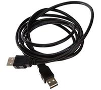 Ewent EC1024 Câble USB 2.0 Type A mâle vers A mâle câble Double Blindage 28 cuivre Câble 1,8 m, Noir Pour Ordinateur