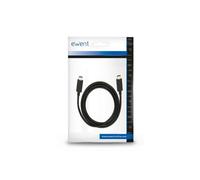 Ewent EC1045 câble USB USB 3.2 Gen 2 (3.1 Gen 2) 1 m USB C Noir