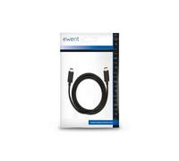 Ewent EC1046 câble USB USB 3.2 Gen 2 (3.1 Gen 2) 1 m USB C Noir