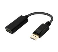 Ewent EC1456 câble vidéo et adaptateur 0,15 m DisplayPort HDMI Type A (Standard) Noir