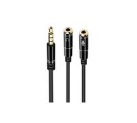 Ewent EC1641 câble audio 0,3 m 3,5mm 2 x 3.5mm Noir