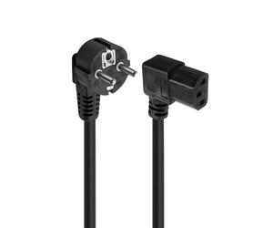 Ewent EC1910 câble électrique Noir 1,8 m Coupleur C13 Prise d'alimentation type F