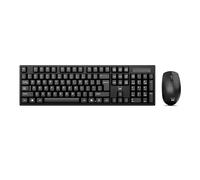 Ewent Ensemble clavier et souris sans fil QWERTY espagnol pour PC/ordinateur portable/ordinateur portable, Windows, récepteur USB individuel, noir