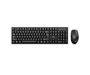 Ewent Ensemble clavier et souris sans fil QWERTY espagnol pour PC/ordinateur portable/ordinateur portable, Windows, récepteur USB individuel, noir