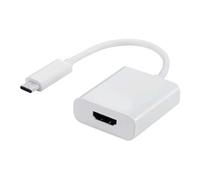 Ewent EW-139501-001-N-P Adaptateur de câble USB Type C HDMI Blanc