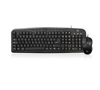 Ewent EW 3123 Kit multimédia clavier et souris optique filaire USB Noir QWERTY italien Noir