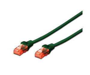 Ewent EW-6U-020G Câble réseau Patch Cat 6 U/UTP, AWG 24/7, 2 connecteurs RJ45, 2m, Vert