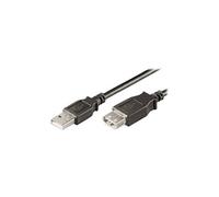 Ewent EW-UAA-030-P - Rallonge de câble USB - USB (F) pour USB (M) - USB 2.0 - 3 m - noir