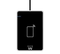 Ewent EW1053 Lecteur RFID et NFC pour Carte d'identité électronique CIE 3.0 pour accéder à ANPR, INPS, INAIL, Agence de revenus et Sites de P.A. - Couleur Noire