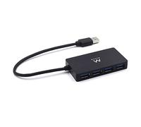 Ewent Hub USB EW1134 – 4 ports SuperSpeed 5 Gbit/s USB 3.0 – avec alimentation 10W – Noir