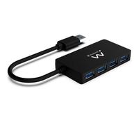 Ewent EW1136 USB 3.0 (3.1 Gen 1) Type-A 480Mbit/s Noir hub & concentrateur - Hubs & concentrateurs (USB 3.0 (3.1 Gen 1) Type-A, USB 1.1,USB 2.0,USB 3.0 (3.1 Gen 1) Type-A, 480 Mbit/s, Noir, Noir, 0,15 m)
