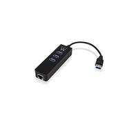 Ewent Hub 3 ports USB 3.1 Gen1 avec port réseau Gigabit
