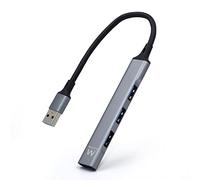 Ewent Hub USB A EW1144 - 4 ports (3 USB 2.0, 1 USB 3.2) Ultra‑mince Aluminium