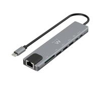 Ewent EW1146 station d'accueil Avec fil USB 3.2 Gen 1 (3.1 Gen 1) Type-C Gris