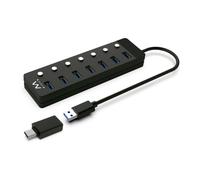 Ewent EW1147 hub & concentrateur USB 3.2 Gen 1 (3.1 Gen 1) Type-A 5000 Mbit/s Noir