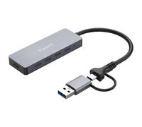 Ewent EW1151 hub & concentrateur USB Type-C 10000 Mbit/s Gris