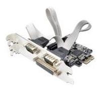 Ewent EW1158 - Adaptateur série/parallèle - PCIe - série x 2 + parallèle x 1 G