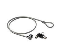 Ewent EW1242 Cavo di Sicurezza in Acciaio con Lucchetto per PC Portatile, 2 Chiavi in Dotazione, Cavo 1.5 metri