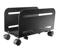 Ewent EW1291 Support pour Ordinateur de Bureau, Support PC avec Roues, Protège de la Poussière et de la Saleté - pour la Maison et Le Bureau, Base Réglable avec 4 Roues Pivotantes, Noir