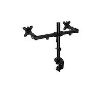 Ewent EW1512 - Kit de montage - bras réglable - pour 2 écrans LCD - plastique, aluminium, acier - noir - Taille d'écran : 13"-27" - montrable sur