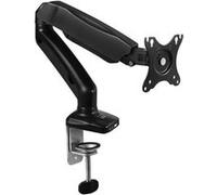 Ewent EW1515 - Kit de montage - bras réglable - pour moniteur - plastique, aluminium, acier - noir - Taille d'écran : 13"-27" - pinces montables, montrable sur bureau Noir G