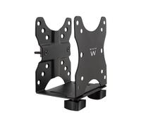 Ewent EW1517 - Crochet de montage - montable sur poteau, montable sous bureau, montage possible sur moniteur - noir