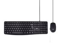 Ewent EW3007 clavier Souris incluse Bureau USB QWERTY Portuguais Noir