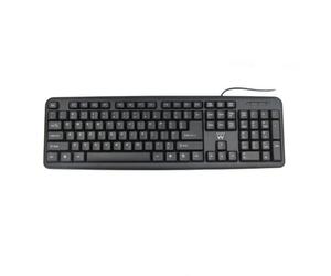Ewent EW3112 clavier Bureau USB + PS/2 QWERTY Portuguais Noir