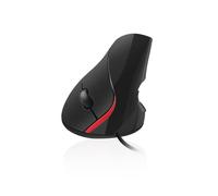Ewent EW3156 Ratón Óptico Vertical 1000DPI Negro