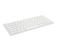 Ewent EW3168 - Clavier - Bluetooth - AZERTY - Belge - blanc, argent